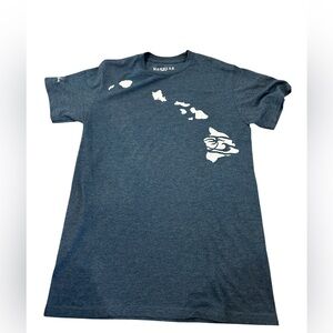 HONOLUA Surf Shop Hawaii Islands men S Blue Gray short‎ sleeve T-shirt